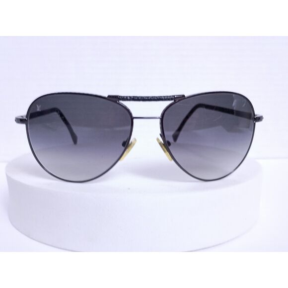 Louis Vuitton Conspiracy Pilot Conspiration Pilote Damier Gunmetal Sunglasses - Picture 1 of 16